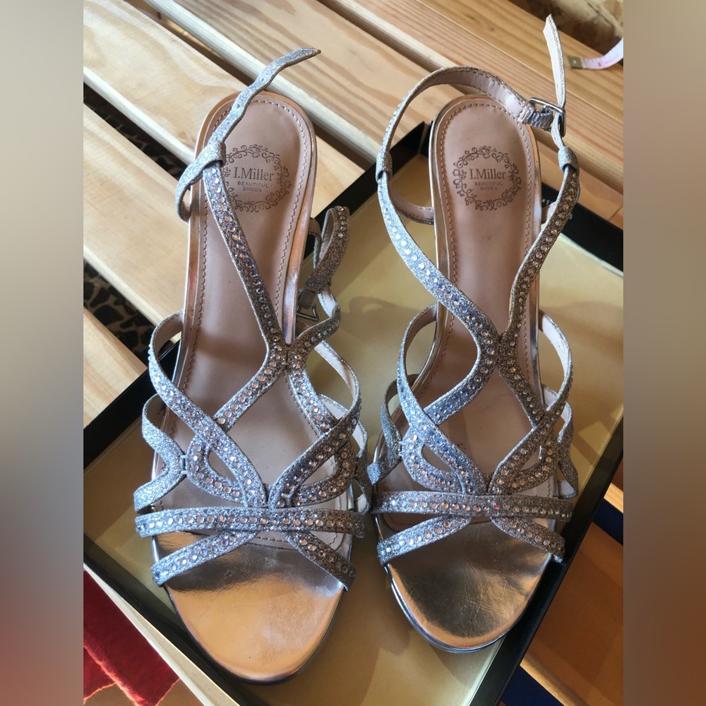 I.Miller party silver shoes